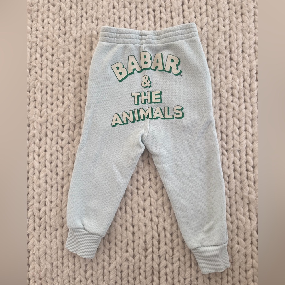 The Animals Observatory Elephant Sweatpants - Blue - 2T NWT